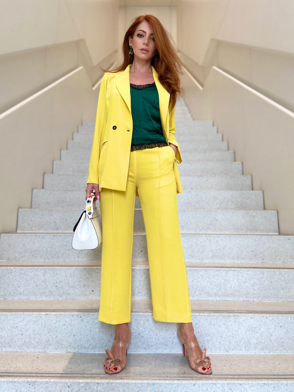 Double-Button Blazer and Trousers
