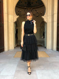 Tulle skirt in three layers. Fully lined